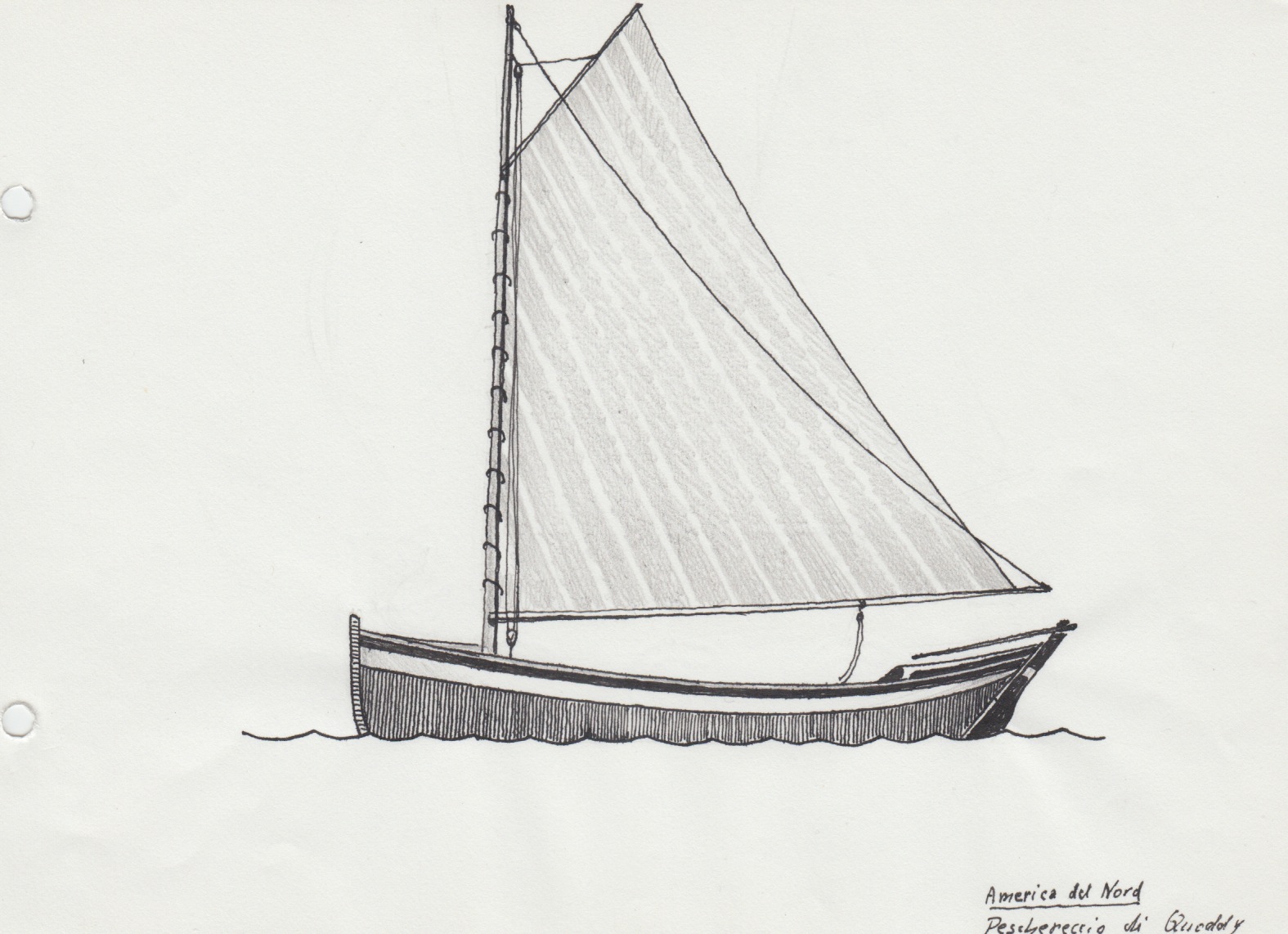 176 America del Nord - peschereccio di Quoddy - pesca delle aringhe